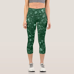 Floral Shamrock Leggings