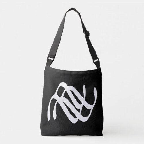 modern shapes abstract line art  crossbody bag