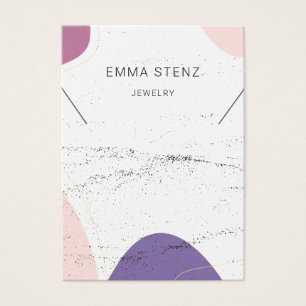 Modern Shapes Textured Necklace Display Cards