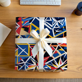 Modern Shattered Glass Mosaic Gifts for Designers Wrapping Paper