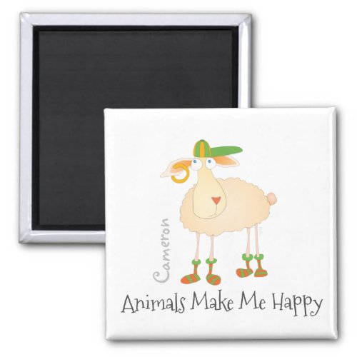 Modern Sheep Candy Tin Magnet