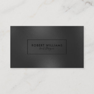 Modern Shiny Black Abstract Background Business Card