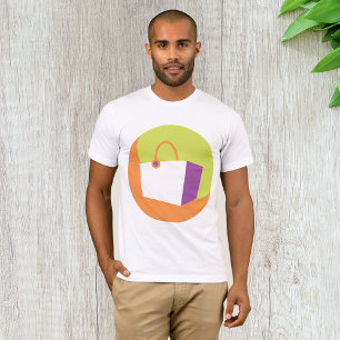 Modern Shopping Bag Icon Minimalist Retail T-Shirt