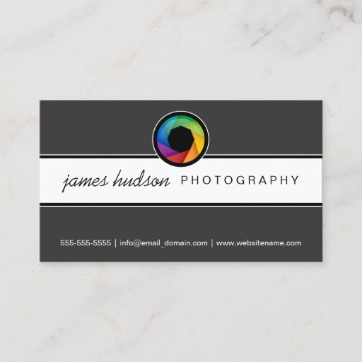 Customizable Photography Business Cards