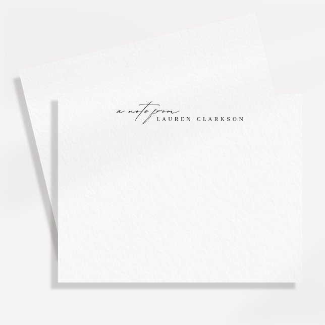 Modern Signature Style Note Card (Creator Uploaded)