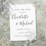 Modern Signature Wedding Save the Date Invitation