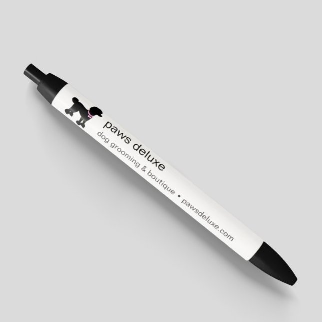 Modern Silhouette Dog Grooming Logo Pen (Creator Uploaded)