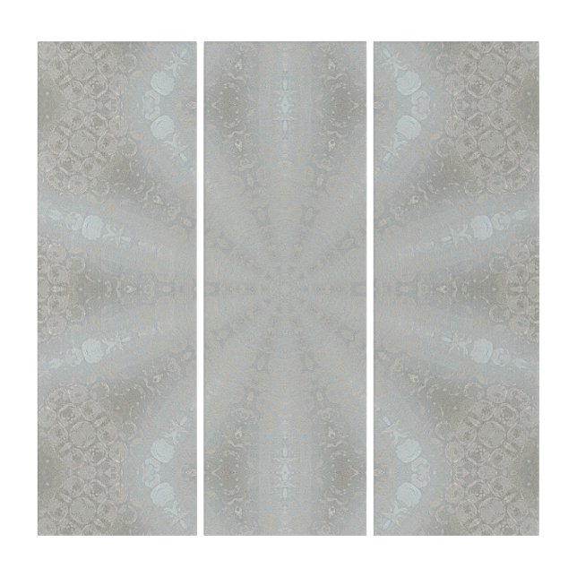 Modern Silver Blue Metallic Look Star Wall Panels (Front)