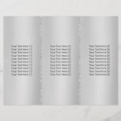 Modern Silver Drip Beauty Salon Tri-Fold Bruchures (Back)