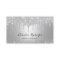 Modern Silver Drips Makeup Artist Hair Salon