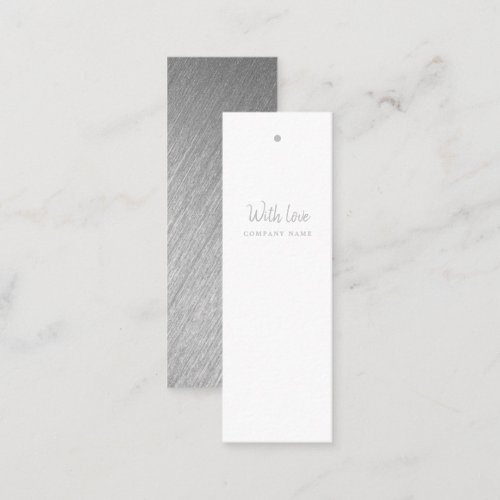 Modern Silver Foil Script Gift Tags