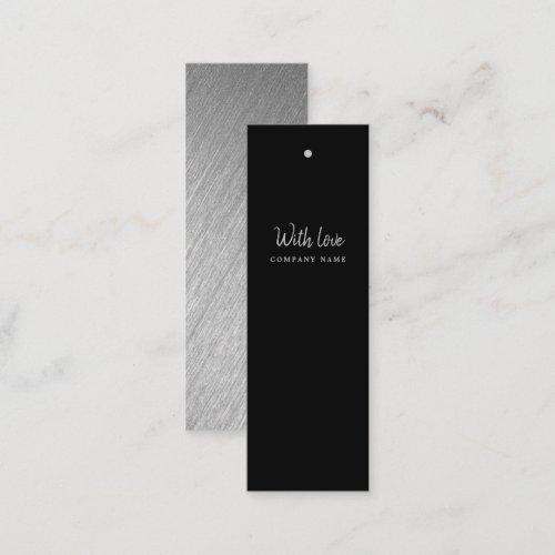 Modern Silver Foil Script Gift Tags