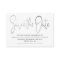 Modern Silver Foil Script Save The Date