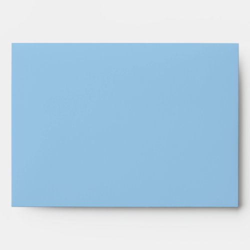 Modern Silver Glitter Pastel Baby Blue Wedding Envelope