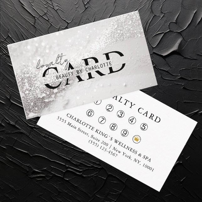 Modern, Silver-Glitter Salon,  10 -  Enclosure Card (Creator Uploaded)