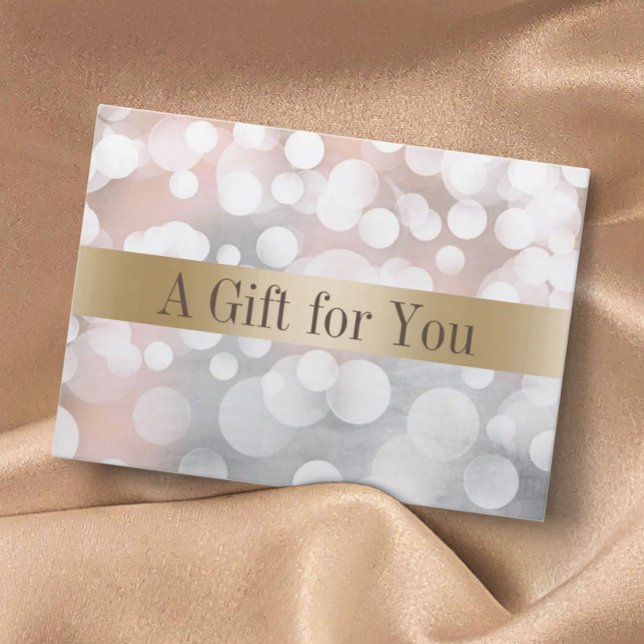 Modern Silver & Gold Salon Spa Gift Certificates (Creator Uploaded)