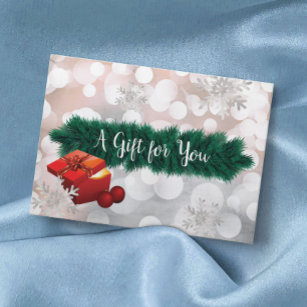 Modern Silver Holiday Salon Spa Gift Certificates