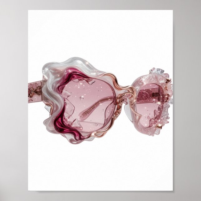 Modern Silver MONCLER Text Design Poster (Front)