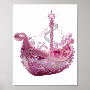 Modern Silver PRINCESS CROWN Print