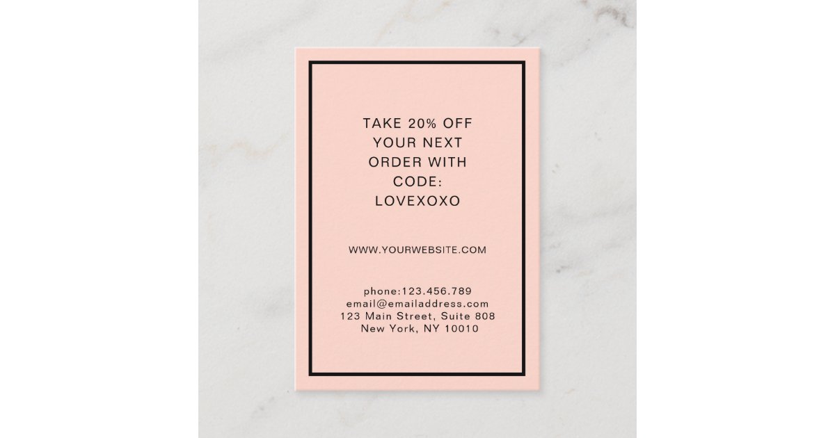 Modern, simpel Discount Card Zazzle
