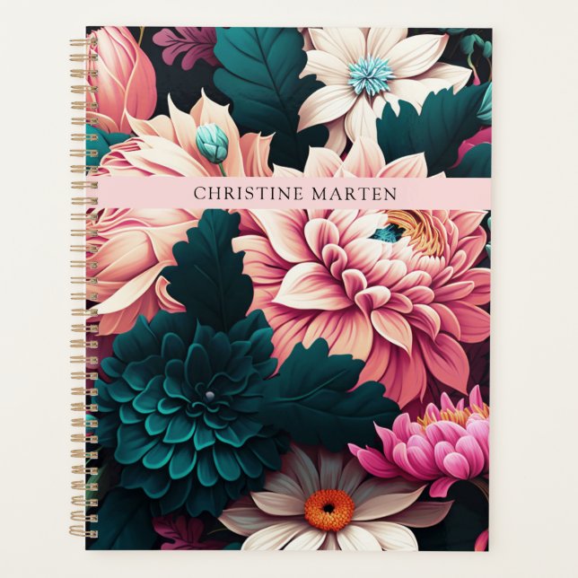 Modern simpel flowers planner (Front)