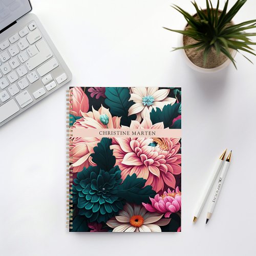 Modern simpel flowers planner