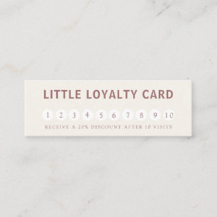 Modern, simpel, professional, salon, beige mini business card