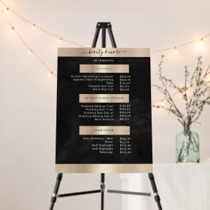 Modern Simpel Salon Price List Poster