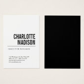 Modern Simpl Trendye Minimalist Plain Profile Card (Front & Back)