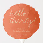 Modern Simple 30th Birthday Balloon<br><div class="desc">Modern Simple 30th Birthday</div>