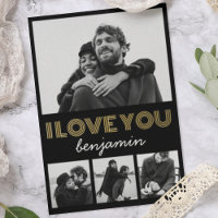 Modern Simple 4 Photo Valentines Day