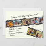 Modern Simple 7 Photo Film Strip Birthday Card<br><div class="desc">Film strip birthday card to highlight wonderful memories of you and your friend thourgh the years. Includes a special message which can also be edited to better suit a more personal message for a special friend. The photo strip in on an icory background with black text. Use the zazzle design...</div>