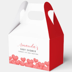 Modern Simple A Little Sweetheart Baby Shower Favor Boxes