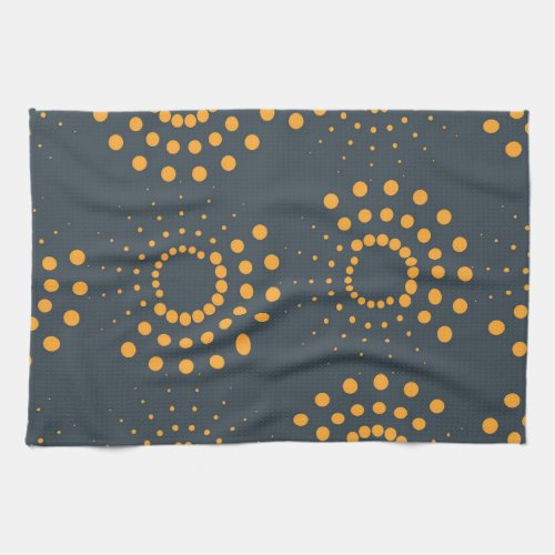 Modern simple abstract geometric pattern art kitchen towel
