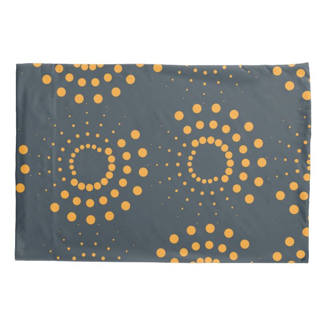 Modern, simple, abstract geometric pattern art pillow case (Back)