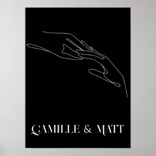 Modern Simple Abstract Line Art ,boho chic Poste Poster