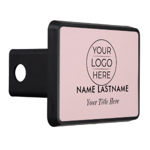 Modern Simple Add Your Logo Hitch Cover