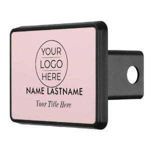 Modern Simple Add Your Logo Hitch Cover