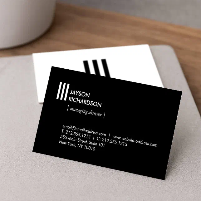 Modern Simple Architecture Logo Construction Business Card | Zazzle