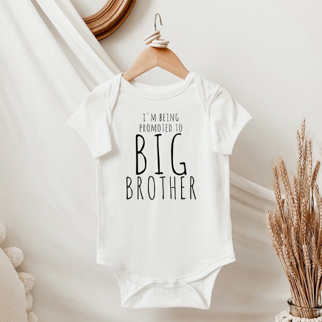 Modern Simple Baby Announcement Big Brother Bodysuit (Creator Uploaded)