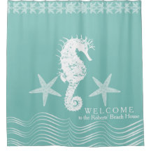 Seahorse Shower Curtains Zazzle Seahorse Shower Curtains Zazzle, Seahorse Shower Curtain Setup