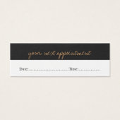 Modern Simple Beauty Salon Appointment Card (Front)