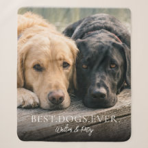 Modern Simple Best Dogs Ever Pet Photo Keepsake