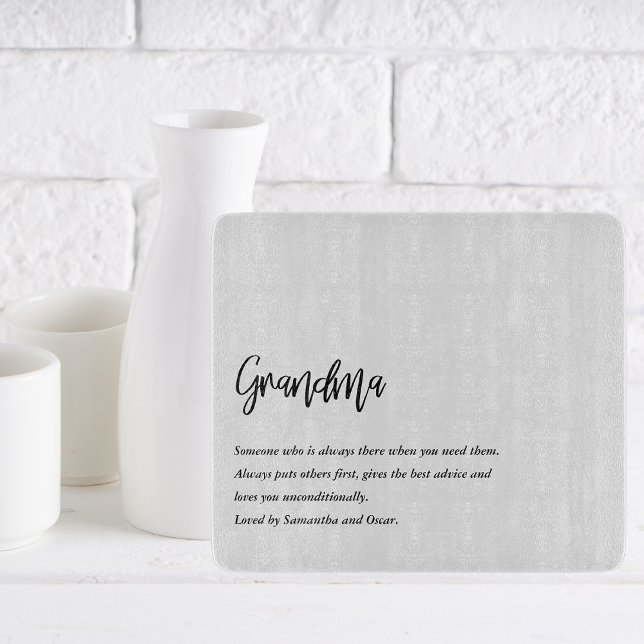 Modern Simple Best Grandma Ever Best Beauty Gift Cutting Board (Creator Uploaded)
