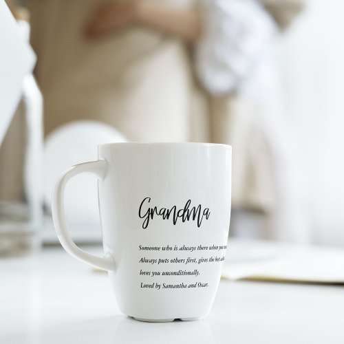 Modern Simple Best Grandma Ever Best Beauty Gift Latte Mug