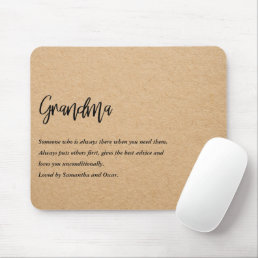 Modern Simple Best Grandma Ever Best Beauty Gift Mouse Pad