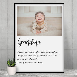 Modern Simple Best Grandma Ever Best Beauty Gift Poster