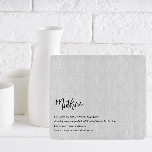 Modern Simple Best Mother Ever Best Beauty Gift Cutting Board