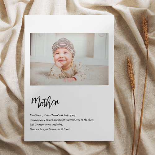 Modern Simple Best Mother Ever Best Beauty Gift Holiday Card