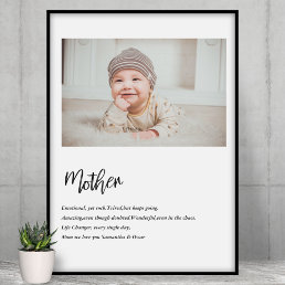 Modern Simple Best Mother Ever Best Beauty Gift Poster